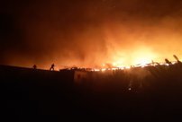 В Кировской области ночью горело производственное здание