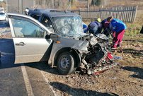 В аварии в Кирово-Чепецком районе столкнулись 6 машин: кадры с места происшествия