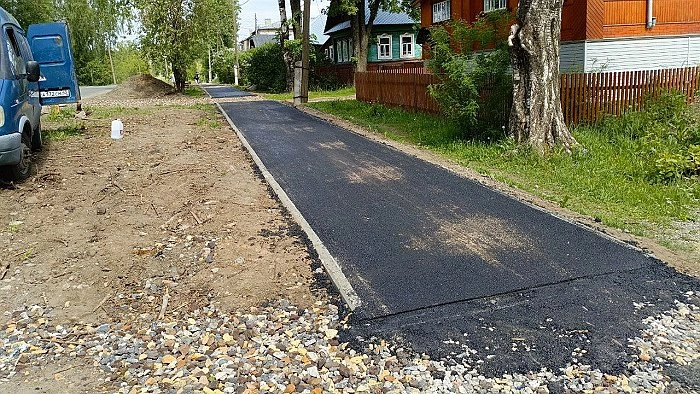 В Омутнинске на пешеходную зону потратили 6,5 млн рублей