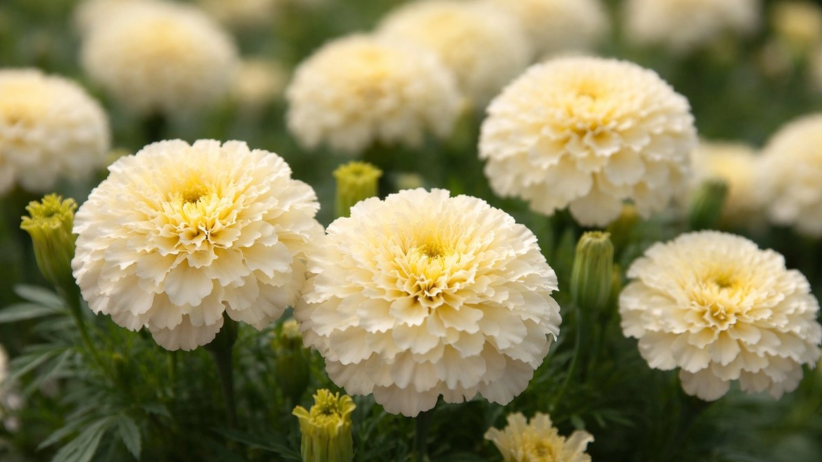 Главная картинка новости: Снег ещё лежит, а я уже сею: разбросала семена - к июню получила полный сад в кремовых шарах. Красота нереальная