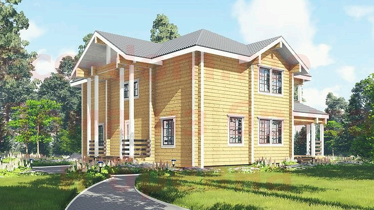 Особенности строительства домов из бруса под усадку