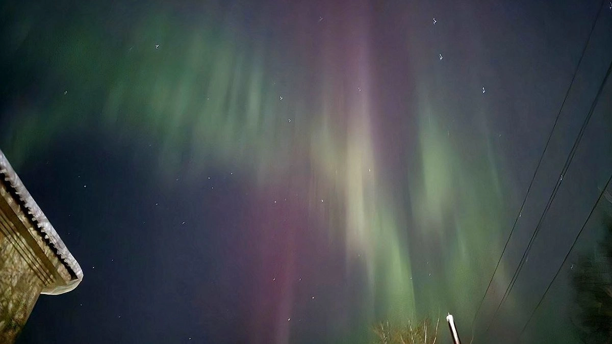 Главная картинка новости: В Кировской области северное сияние окрасило небо всеми цветами радуги: фоторепортаж