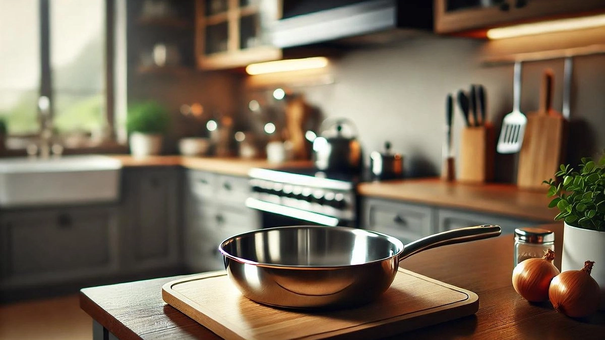 Кладу сковороду в полиэтиленовый пакет, и нагар слетает в миг — любуюсь отражением