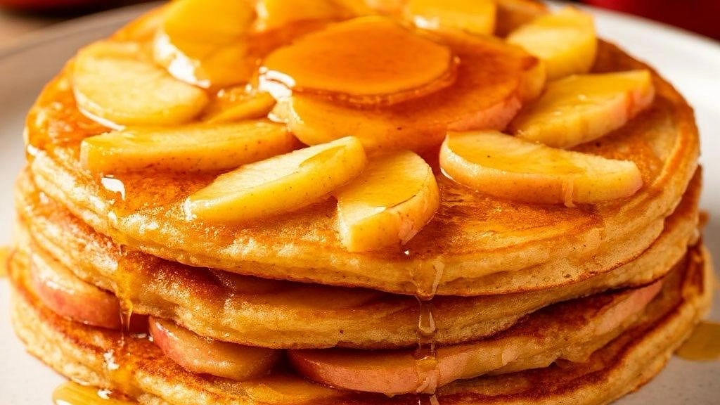 Главная картинка новости: Яблочные блины на завтрак: простой и ароматный рецепт для всей семьи