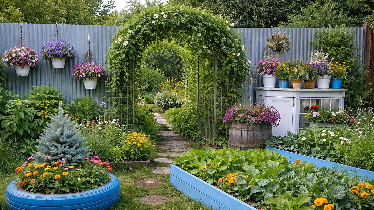 Главная картинка новости: 8 простых, но эффектных решений для украшения сада за сущие копейки: все соседи завидуют молча