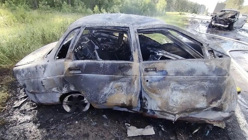 В ГАИ рассказали о личности сгоревшего под Нолинском водителя