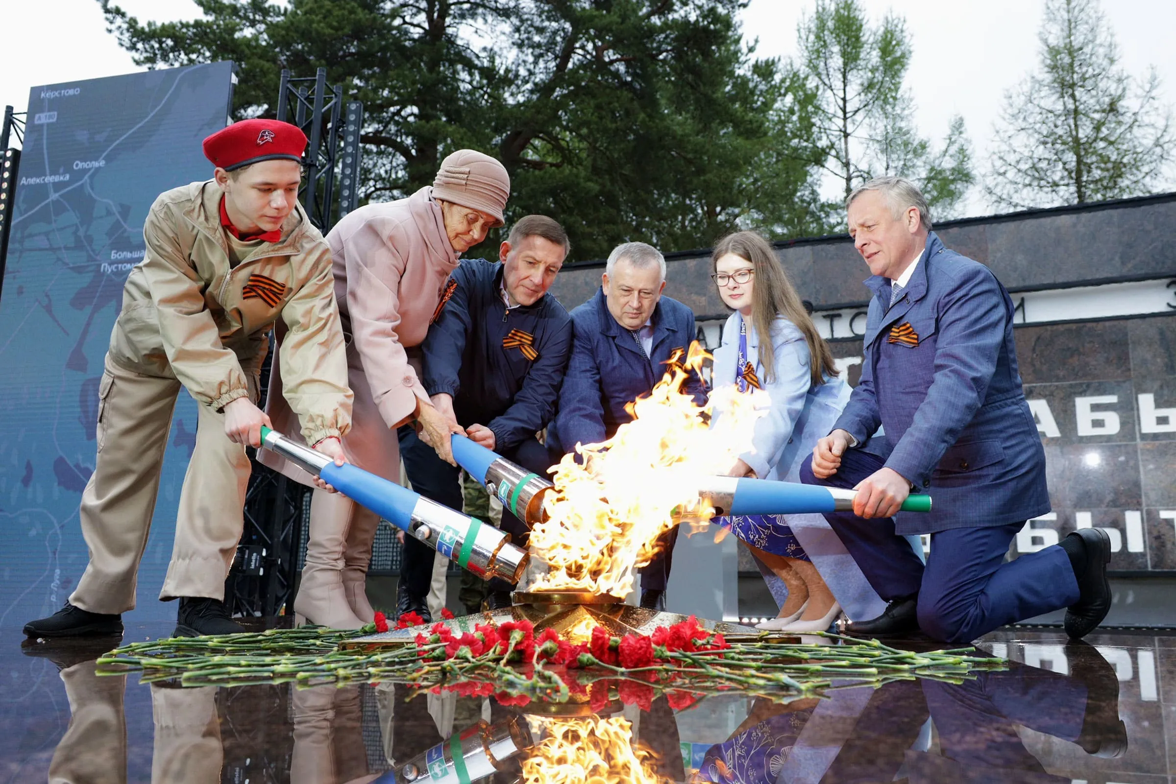 В г. Слободском Кировской области подключили к сетевому газу Вечный огонь