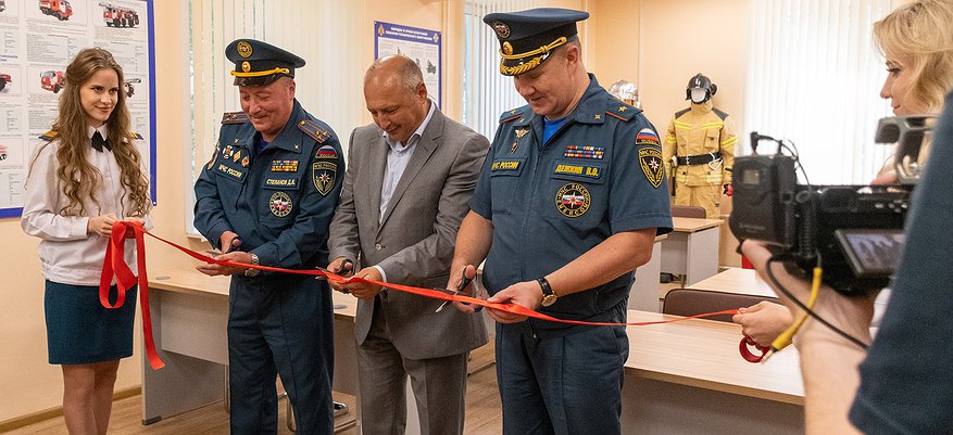 При поддержке компании «Уралхим» в Кирово-Чепецке открылся учебный пункт МЧС