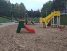 В кировском сквере с поющими фонтанами появилась детская площадка