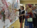 Вышитая местными рукодельницами карта Кировской области отправится в Москву