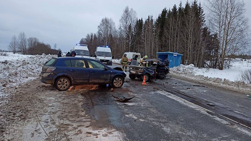 В аварии в Кирово-Чепецком районе погиб водитель: движение по трассе частично ограничено