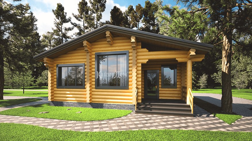 Главная картинка новости: Строительство домов из оцилиндрованного бревна в Кирове