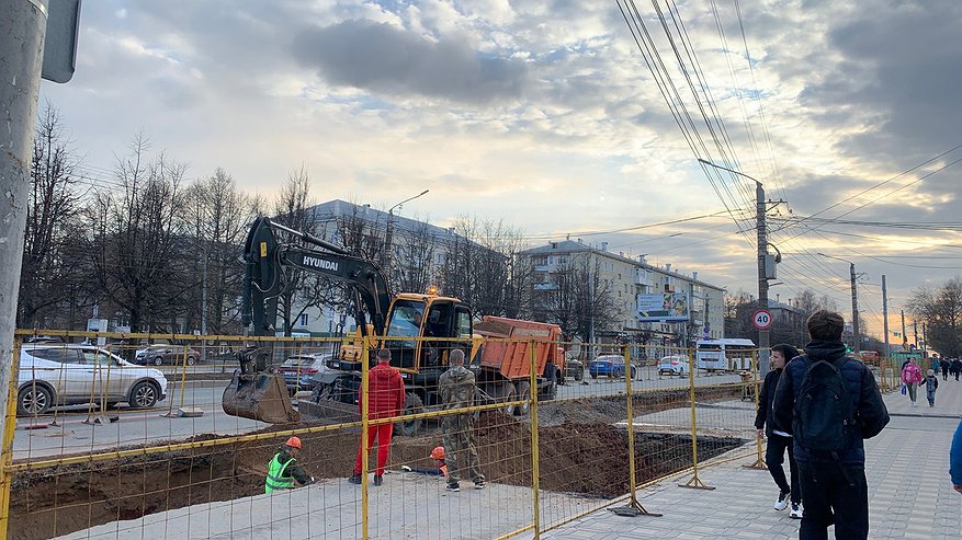 В Кирове реконструкцию теплосетей на Воровского хотят завершить раньше срока
