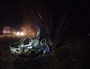 В Кировской области автомобиль загорелся после удара о дерево: четыре человека погибли