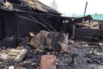 В Кирсе произошел пожар: мужчину госпитализировали с ожогами