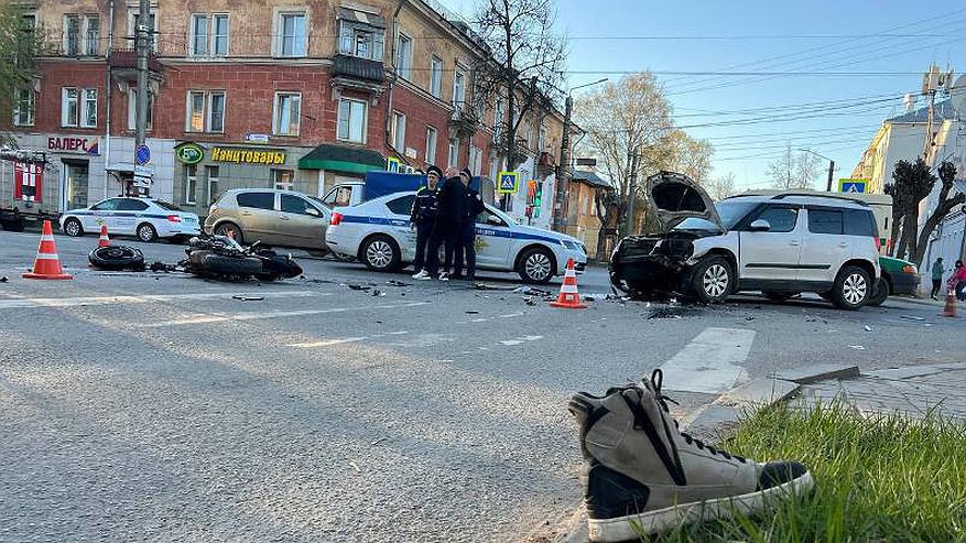 Стали известны подробности ДТП с мотоциклистом в районе "Дружбы"