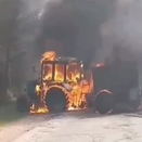 В Верхошижемском районе в ходе ремонта сгорел трактор с битумом
