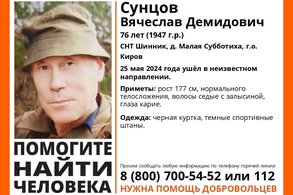 В Малой Субботихе пропал 76-летний кировчанин