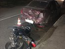 Двое детей на мотоцикле врезались в "Гранту" в Советском районе