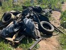 Из пруда в Метрограде достали 380 кг шин и 2 кубометра отходов