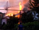 Мощный пожар в речном порту напугал жителей Вятских Полян ранним утром