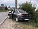 Иномарка врезалась в столб: при ДТП в Уржуме пострадали девочки 4 и 17 лет