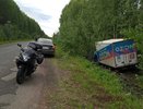 После ДТП в Афанасьевском районе две машины улетели в кювет