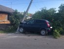 В Котельниче пенсионер на "Ладе Калине" врезался в столб