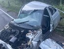 В Омутнинском районе водитель "Лады" съехал с дороги и перевернулся