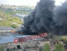 В Кирове загорелся цех деревообрабатывающего предприятия