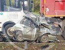 Жуткая авария в Кирово-Чепецке: легковушку раздавило между КамАзом и автобусом