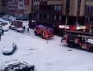 В Кирове на улице Архитектора Валерия Зянкина во время пожара спасли женщину с ребенком