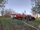 На тушение ландшафтного пожара в Советском районе привлекали девять спасателей