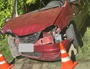 В Нововятске Renault Logan врезался в остановку