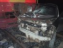 Ночью на железнодорожном переезде в Макарье Renault влетел в тепловоз
