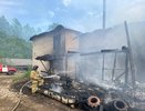 В Омутнинске произошел крупный пожар в жилом доме