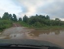 Мост через Немду в Немском районе затопило после сильного ливня