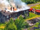 В Кировской области огонь уничтожил многоквартирный дом