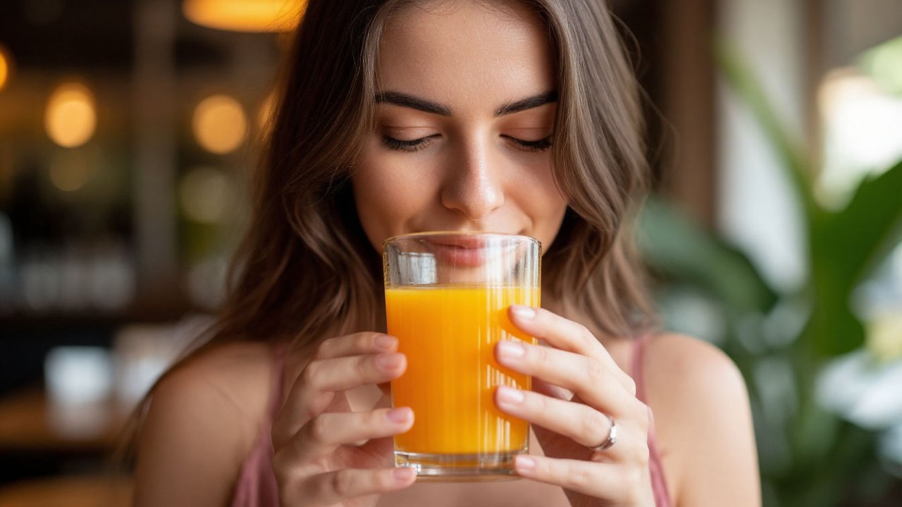 Главная картинка новости: Не апельсиновый, не яблочный и втрое полезней томатного: ученые назвали самый полезный сок - живительный нектар для сердца и сосудов