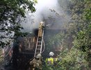 В Кирове на Дачном переулке сгорел жилой дом