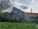 В Орловском районе 12 огнеборцев тушили пожар в жилом доме