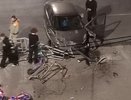 Водитель "Лады Гранты" в Кирове снес дорожный знак и едва не сбил трех пешеходов