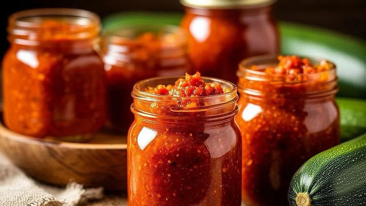 Главная картинка новости: Аджика-огонек из кабачков: всего за час делаю вкуснейшую заготовку сразу на всю зиму