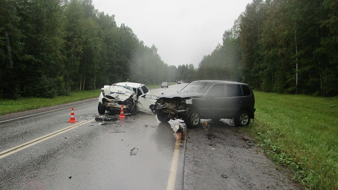 Главная картинка новости: На трассе в Белохолуницком районе в ДТП погибла 34-летняя женщина-водитель