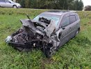 В Яранском районе Datsun съехал с дороги и перевернулся: пострадали три человека