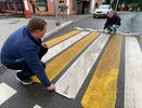 В Кирове нанесли разметку на 154 пешеходных переходах у школ и детских садов