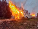 В Орловском районе пожар охватил 400 квадратных метров