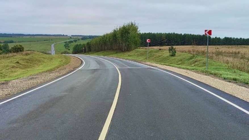 Главная картинка новости: В Кировской области отремонтировали часть трассы, ведущей в Татарстан