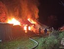 В Сунском районе 14 огнеборцев тушили жилой дом с двумя квартирами