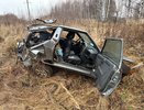 В Пижанском районе автомобиль с подростками опрокинулся в кювет